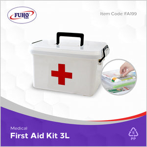 FUHO First Aid Kit 3 Liters w/ Divider