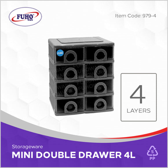 FUHO Mini Double Drawer 4 Layers