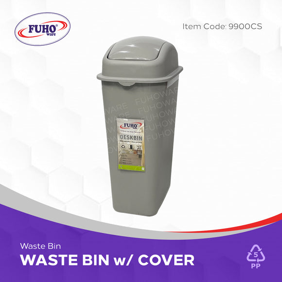 FUHO Trash Bin 16 Liters w/ Swing Cover