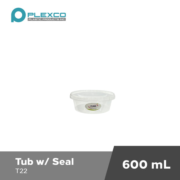 600mL Plexco Tub w/ Seal