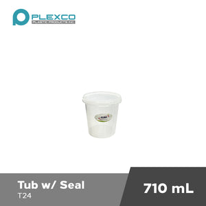 710mL Plexco Tub w/ Seal