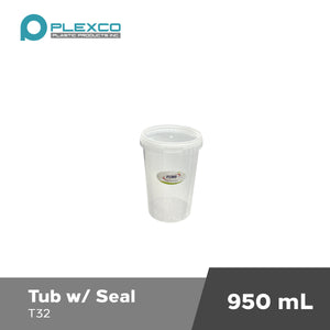 950mL Plexco Tub w/ Seal