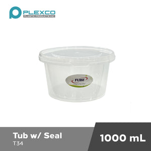 Plexco Tub w/ Seal 1000mL