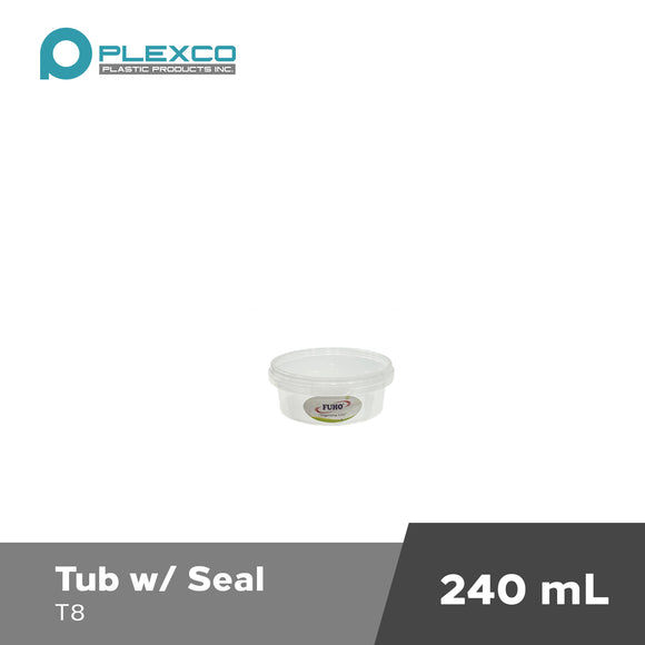 240mL Plexco Tub w/ Seal