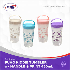 FUHO Kiddie Tumbler with Handle & Print 450mL