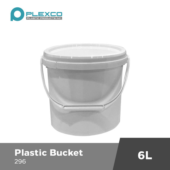 6L Plexco Bucket w/ Seal White