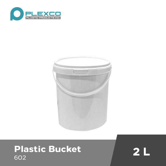 2L Plexco Bucket w/ Seal White