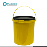 2L Plexco Bucket w/ Seal Yellow