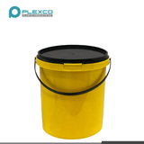 2L Plexco Bucket w/ Seal Yellow